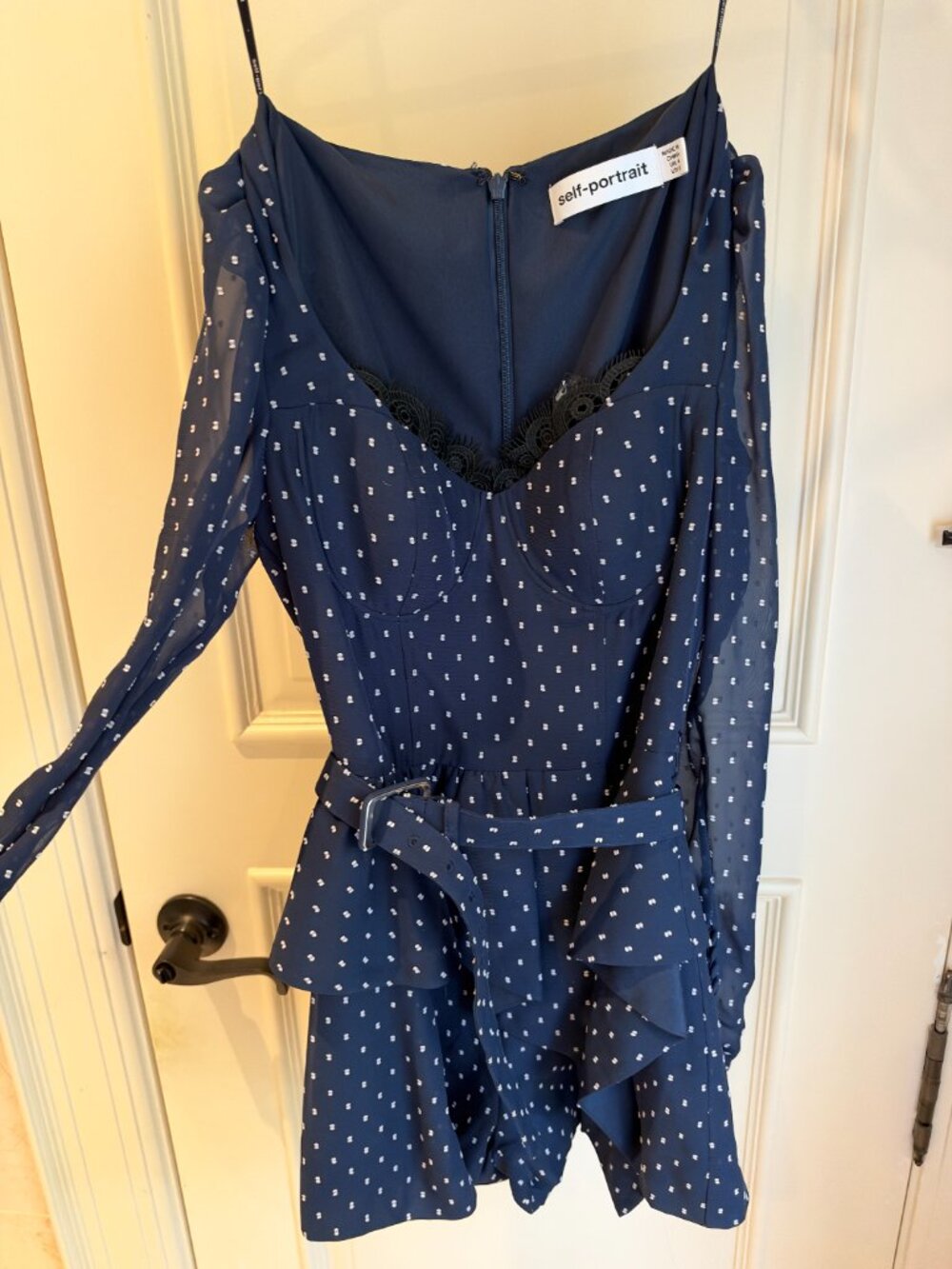 Self-Portrait Rent Polka dot playsuit - Picture 7 of 7